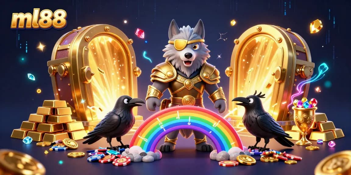 Experience thrilling action with ml88 as noted in this dynamic casino scene featuring Norse-inspired characters and treasures.
