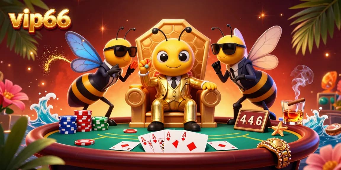 Bet on excitement as vip66 comes to life in a vivid casino scene with poker elements.