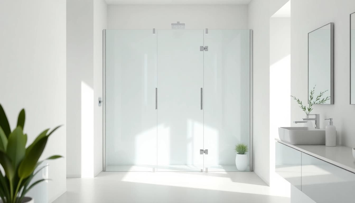 Duschkabine 80x80 mit modernem Design und eleganten Details für ein stilvolles Bad.