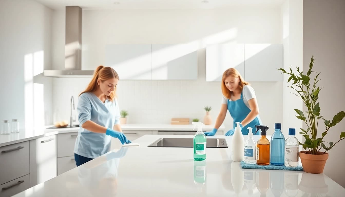 Enhance your surroundings with expert cleaning services calgary delivering pristine results in a modern kitchen.