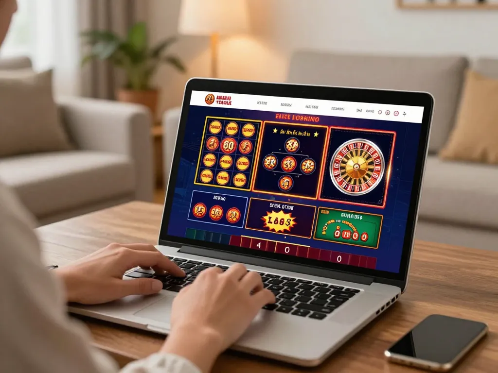 Engaged user exploring the exciting world of liên minh okwin through online casino gaming interface.