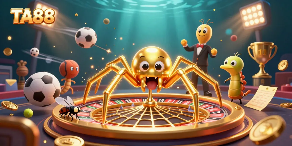 TA88: Bet smart at the roulette wheel while the golden spider spins winning opportunities.