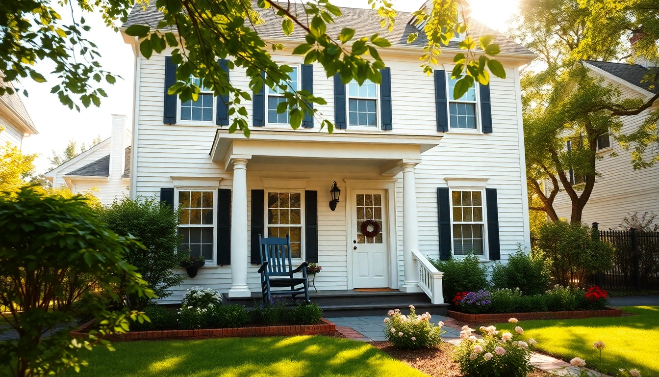 Showcasing a stunning colonial addition in a tranquil setting, enhancing the charm of historic architecture.