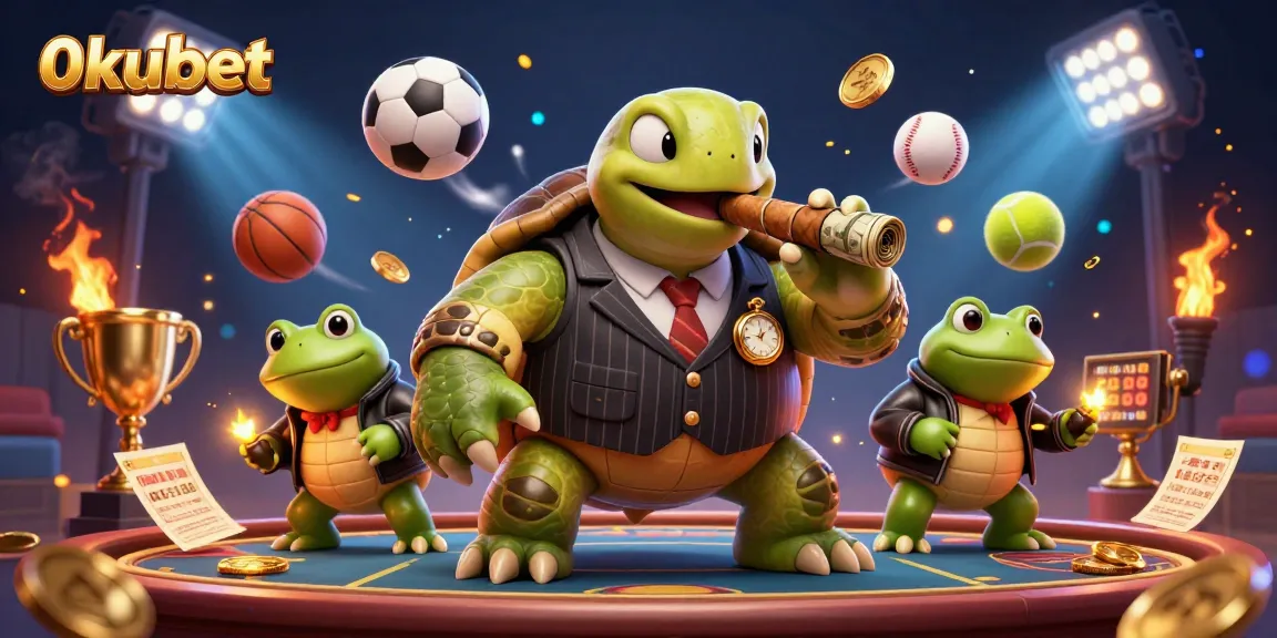 Engage with thrilling sports betting action at 0kubet featuring dynamic 3D characters in a vibrant casino scene.