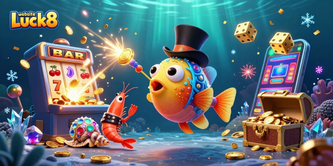Engage with exciting slots at website Luck8 featuring dazzling characters and vibrant casino elements.