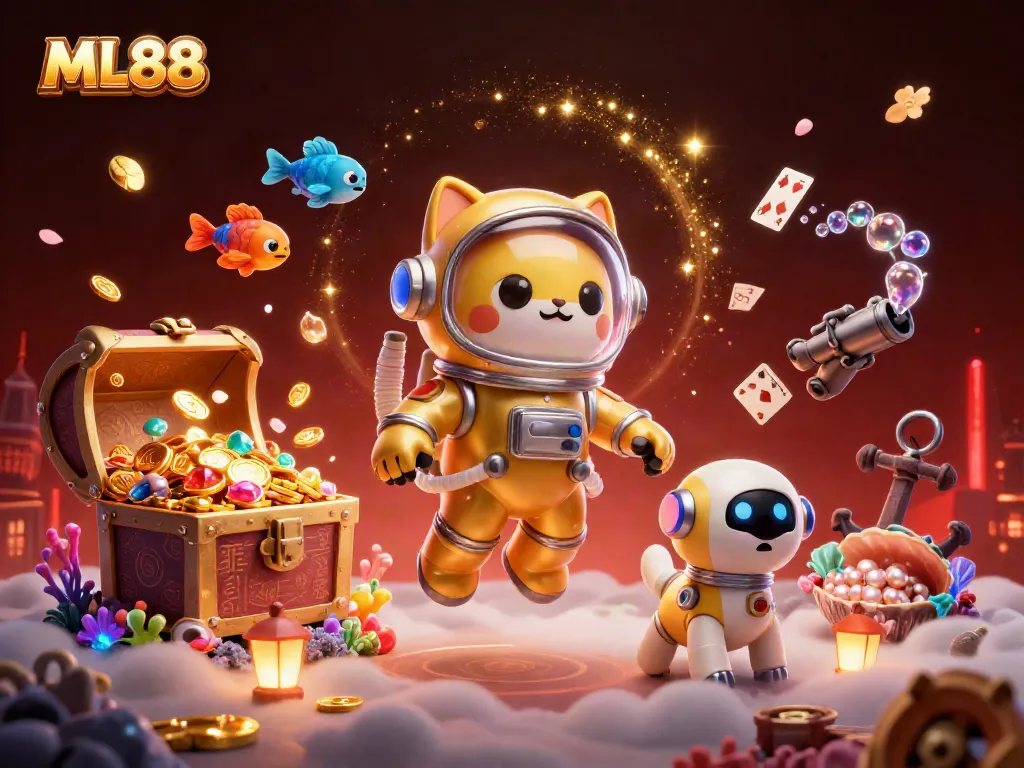 Experience thrilling gaming at ML88 with vibrant underwater adventures and dazzling treasures.