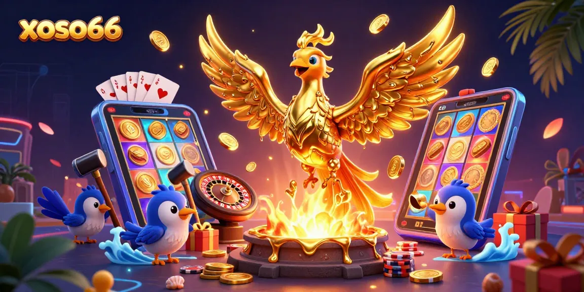 Experience the xoso66 phoenix rising in a vibrant online casino scene with dynamic slot action.