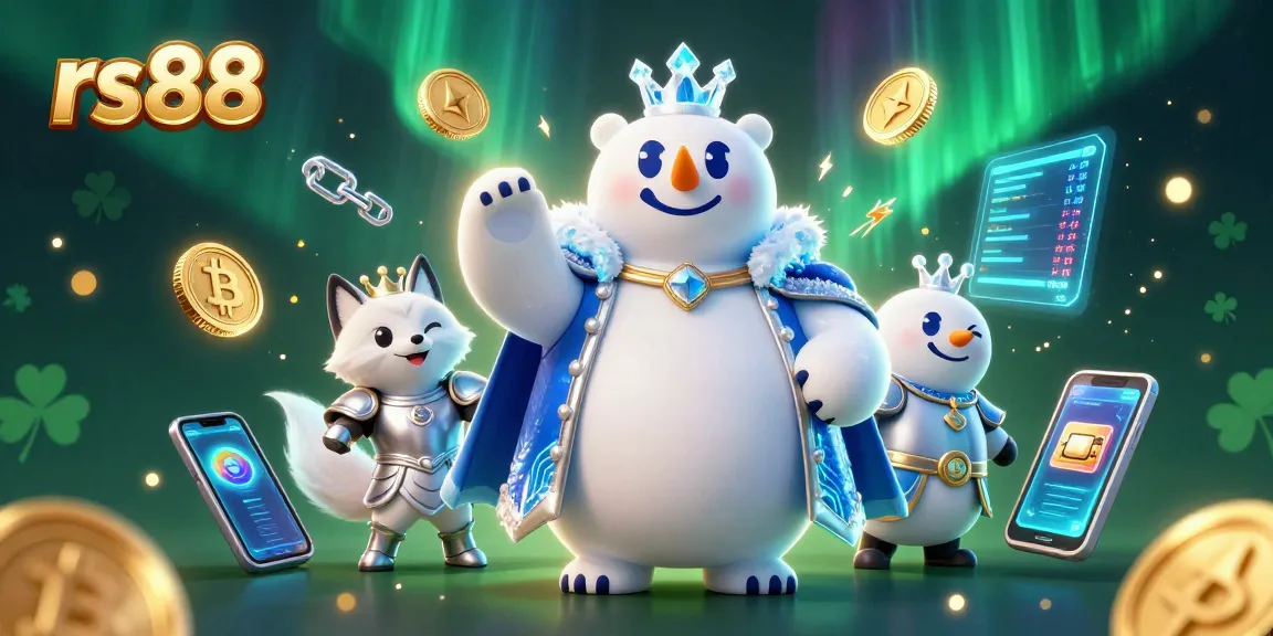 Experience the exciting gameplay of rs88 with vibrant coins and characters in a colorful casino atmosphere.