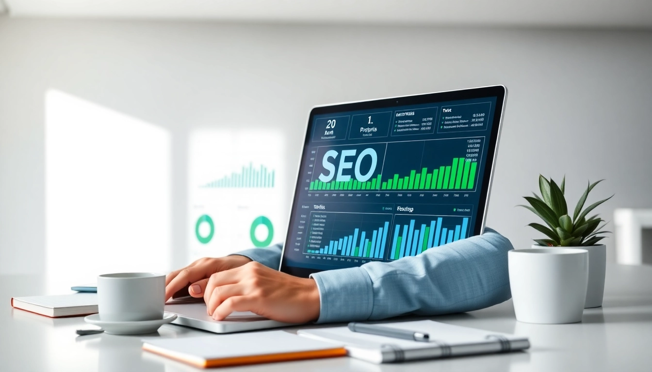 Analyzing SEO Rank metrics with charts and graphs for digital marketing insights.