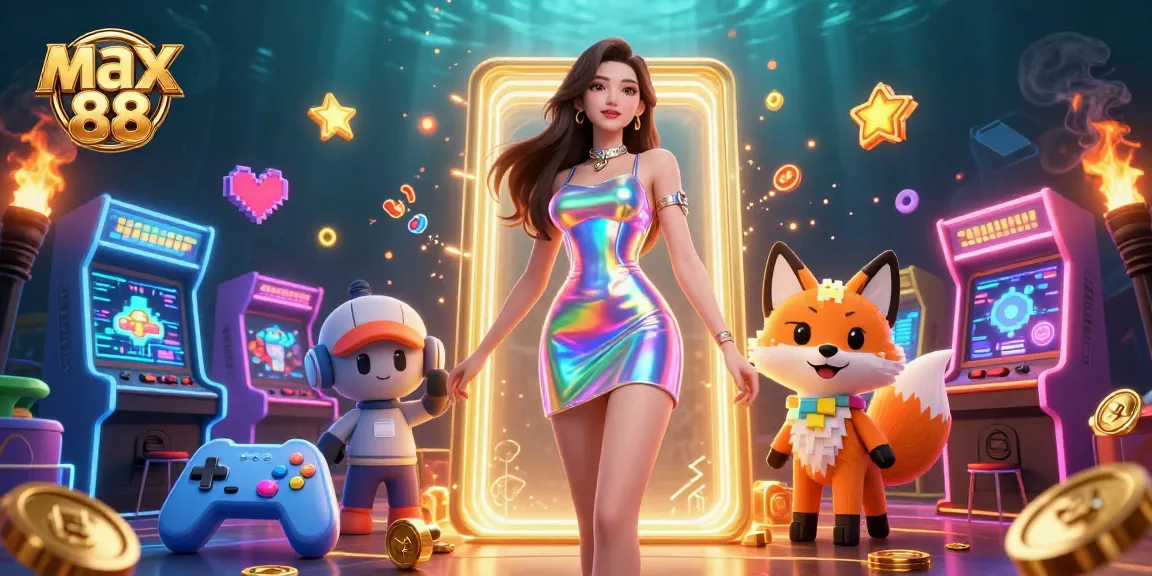 Experience the thrill of max 88 with vibrant casino-themed digital art featuring captivating gaming elements.