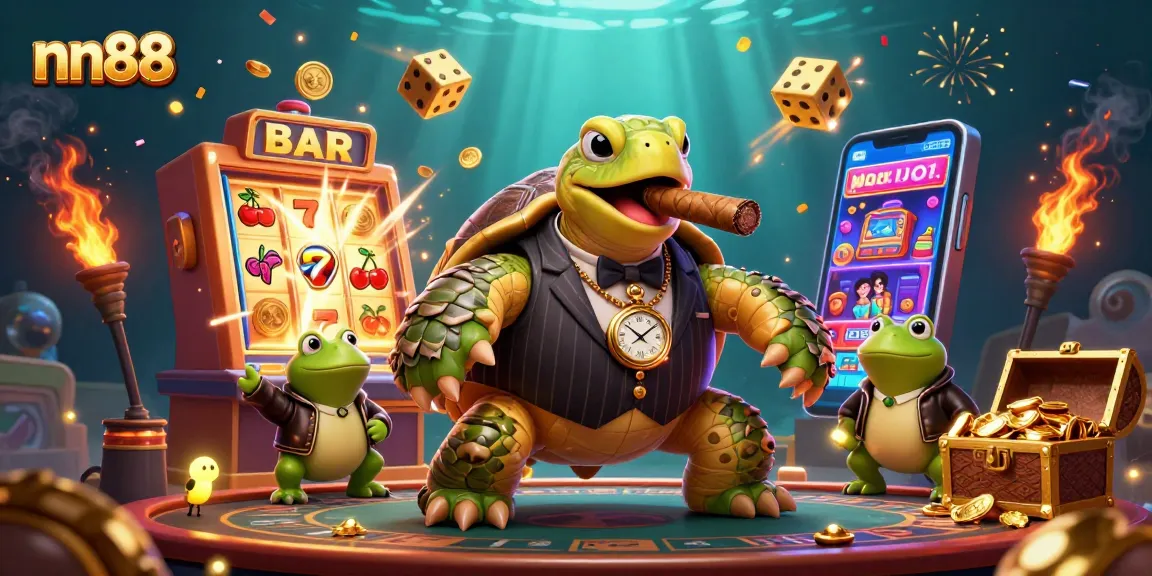 Experience the thrill of winning at nn88's casino with vibrant characters and dynamic game elements.