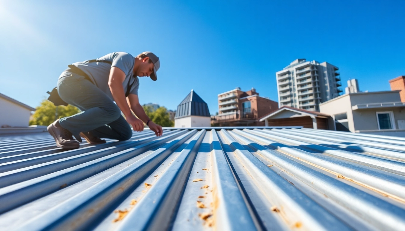 Metal roofing Toronto installation showcasing skilled craftsmanship with detailed metal texture.