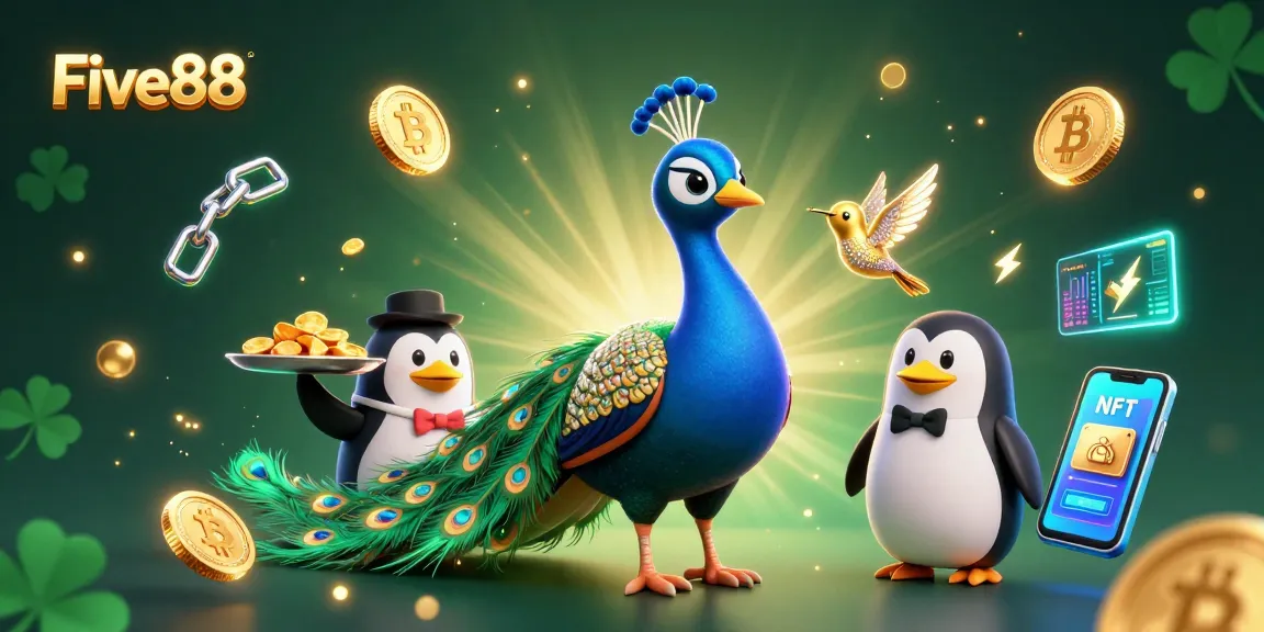 Experience the excitement at Five88 Casino with vibrant characters and dynamic gaming elements.