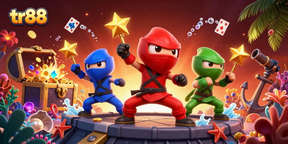 Experience thrilling gameplay at tr88 with vibrant chameleons and exciting casino elements bursting from the scene.