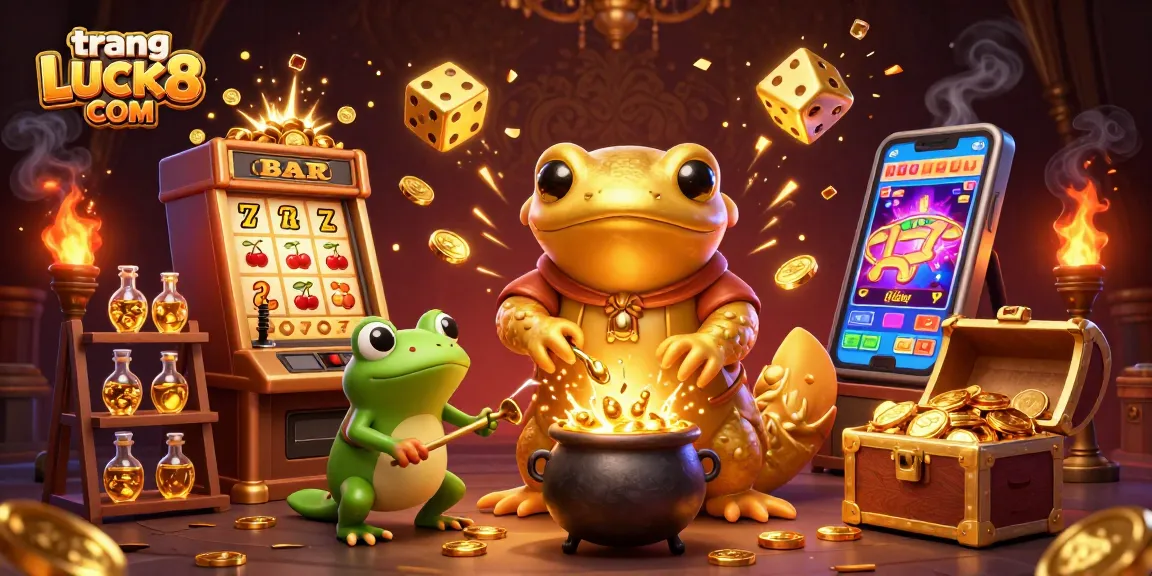Experience the thrill of trang LUCK8 COM with golden coins and vibrant casino excitement!