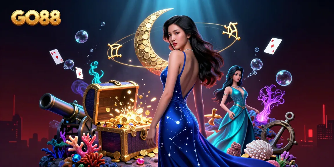 Experience thrilling gameplay at GO88 with immersive casino elements, including breathtaking characters and dynamic treasures.