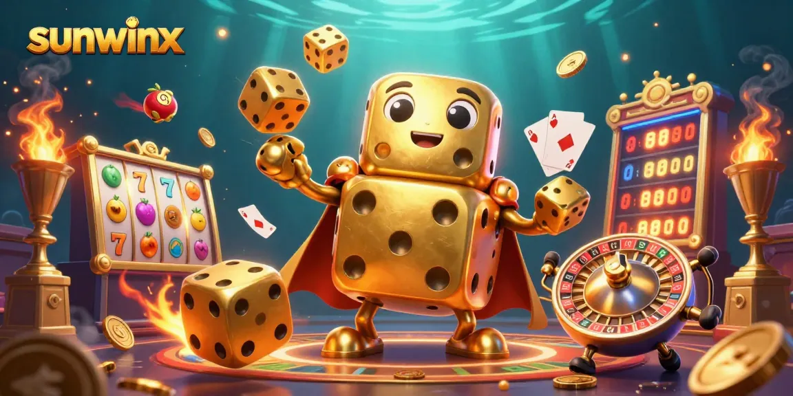 Experience the excitement of sunwinx casino with a dynamic slots-themed 3D illustration.