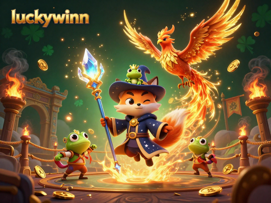 Engage in dynamic gaming adventures with luckywinn featuring mystical characters and vibrant casino elements.
