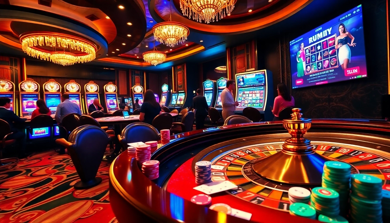 Experience the thrill of gambling at kuwin. com with vibrant casino visuals.