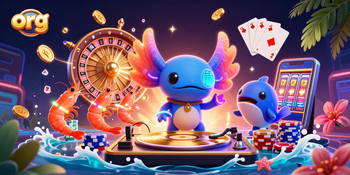 Spin reels and win with org at vibrant casino-themed underwater scene