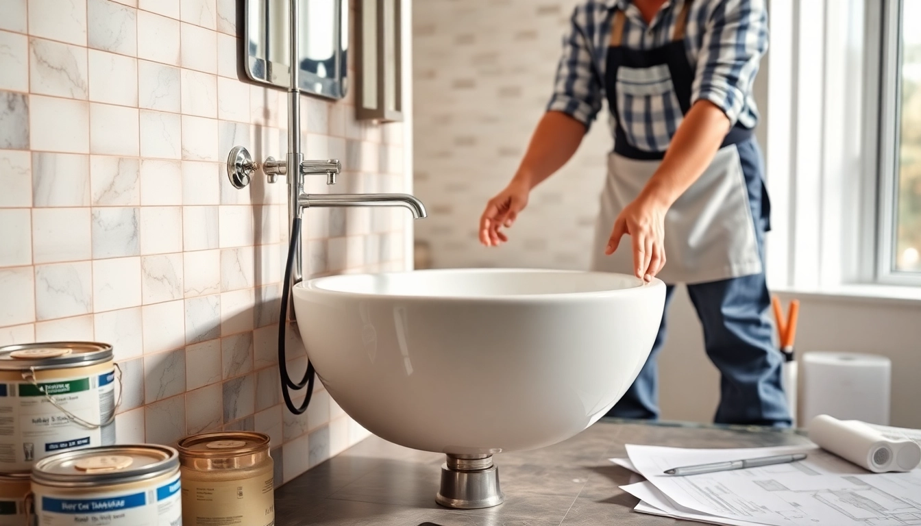 Find expert bathroom builders near me with professional renovation in a stylish setting.