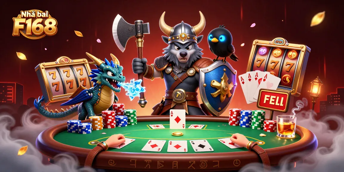 Experience thrilling games at Nhà cái F168 featuring charismatic characters, poker action, and engaging casino elements.