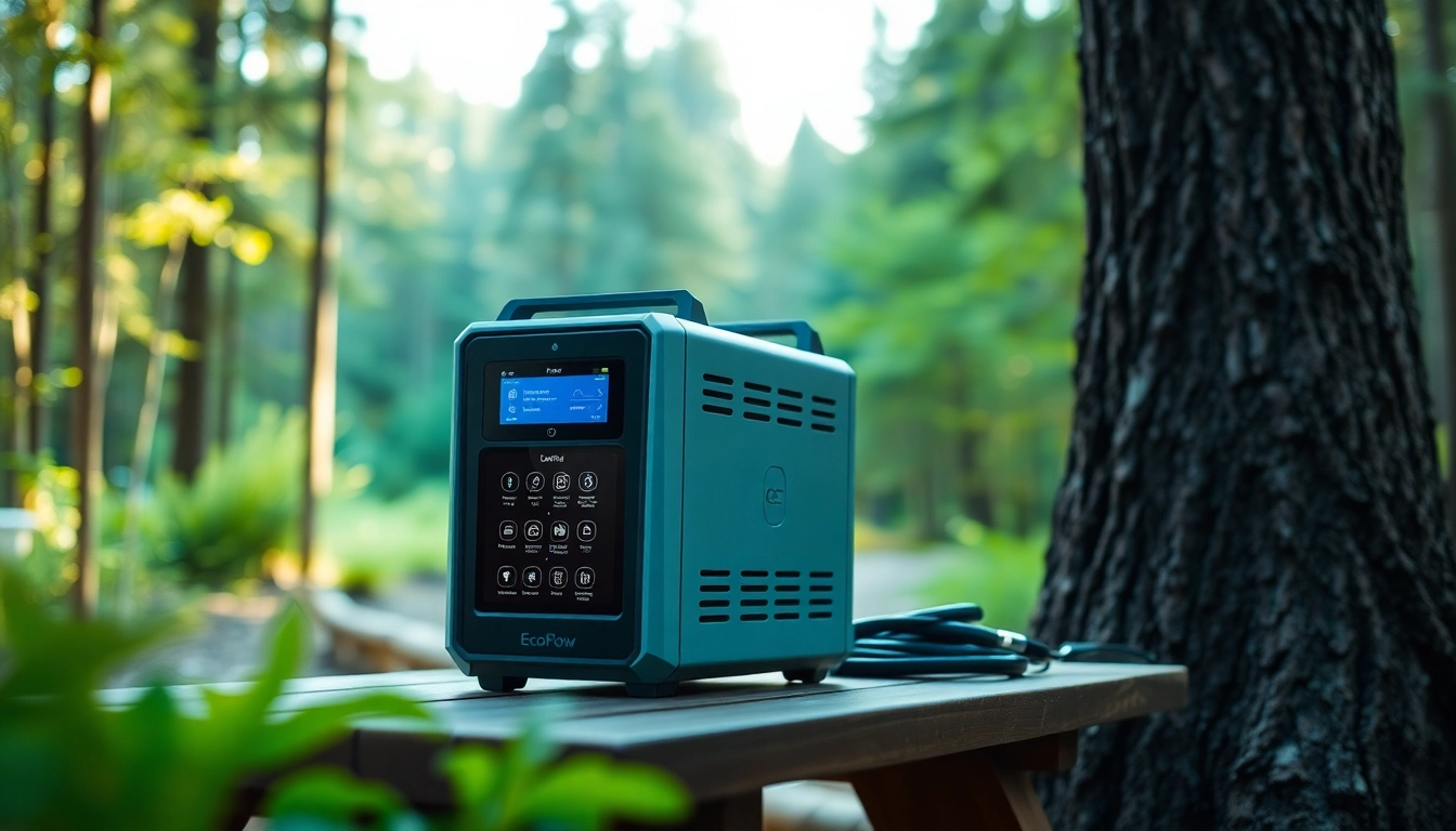 Utilize EcoFlow power technology in a serene outdoor setting to enhance your adventures.