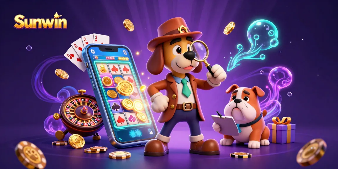 Engage in thrilling gaming adventures with Sunwin, featuring vibrant casino elements and animated characters.