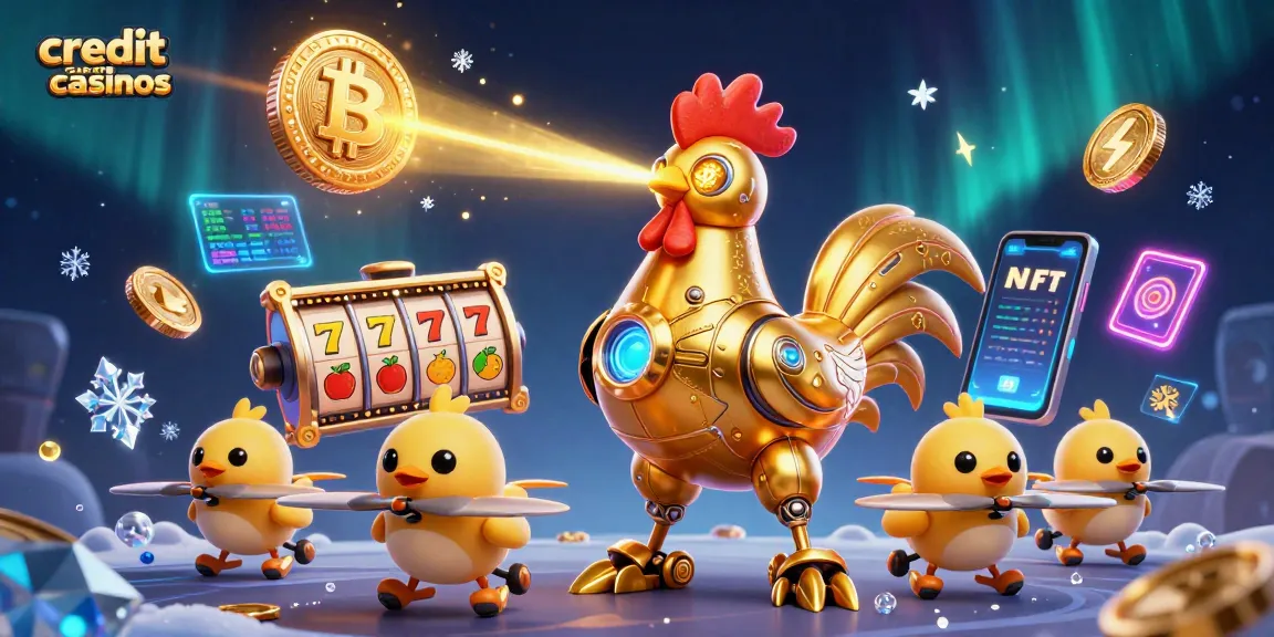 Play at credit card casinos with engaging slots, jackpots, and vibrant neon elements.