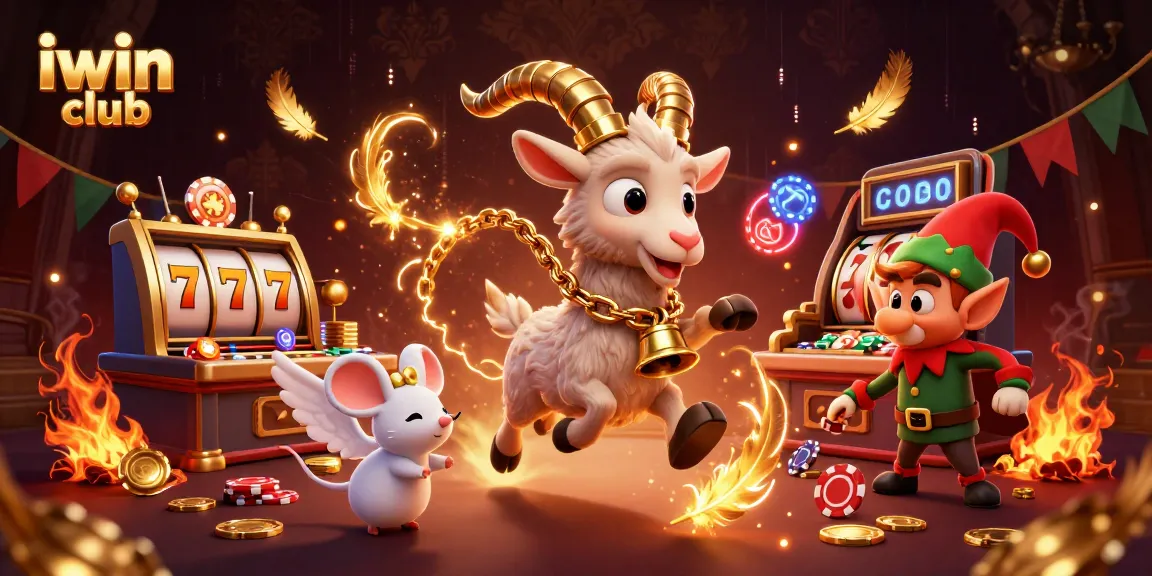 Engage in thrilling games at iwin club featuring a festive horror casino scene with unique characters.
