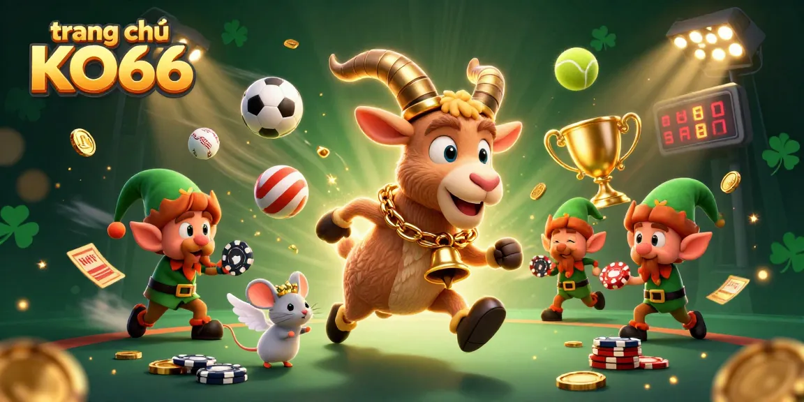 Experience the thrill at trang chủ KO66 with a vibrant casino scene featuring 3D characters amidst dynamic gambling action.