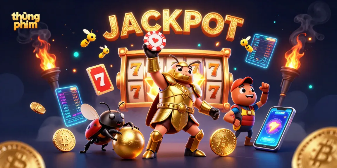 Elevate your gaming with thúng phim featuring jackpot symbols and vibrant gaming elements.