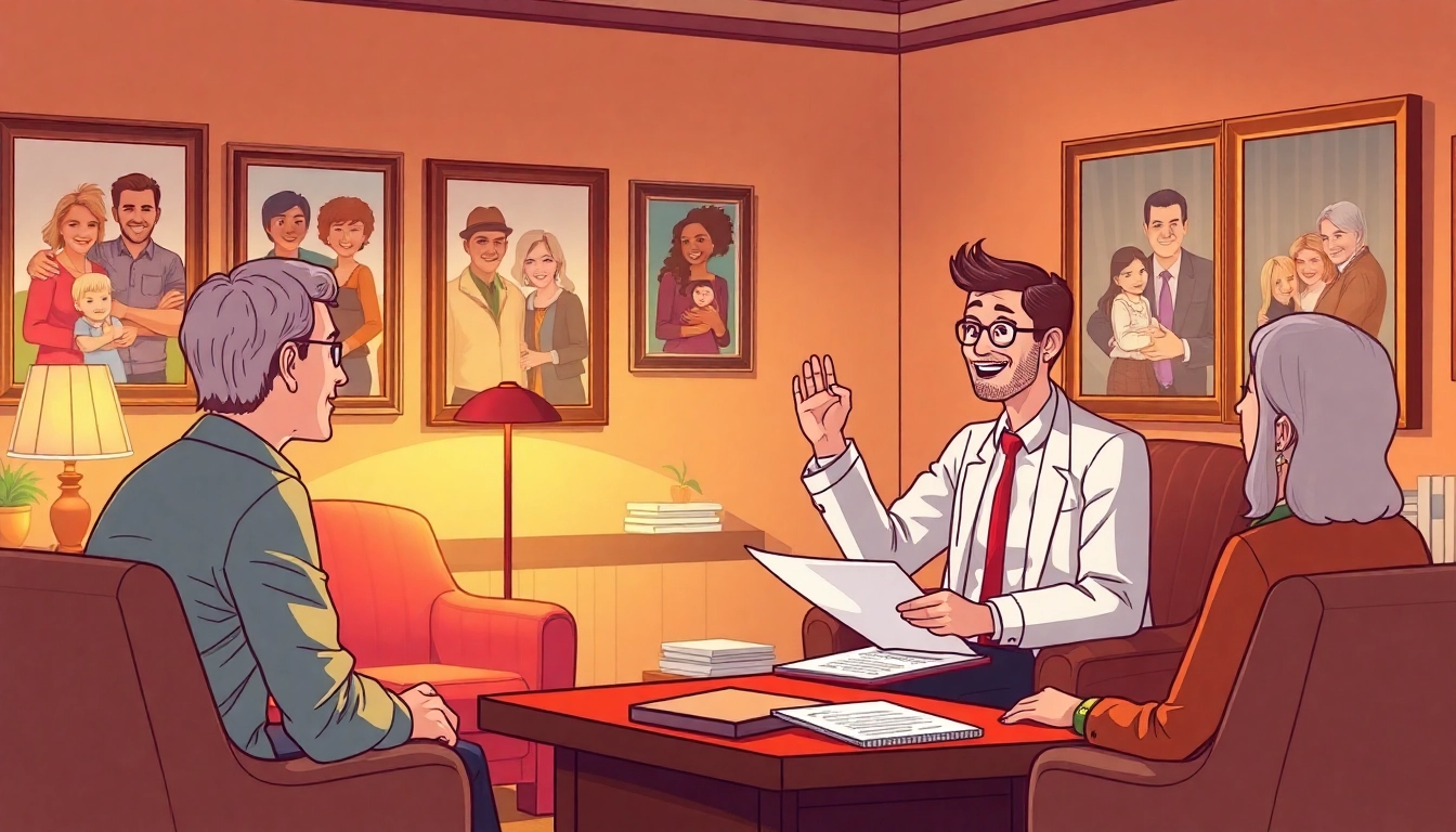 Lawyers advising clients about Wills in a professional office.