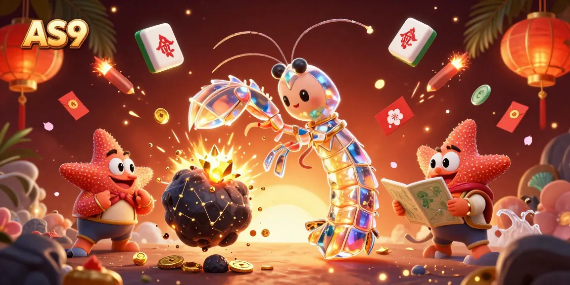 Engage with AS9 in a thrilling casino scene, exploring lucky treasures and galactic strategies.