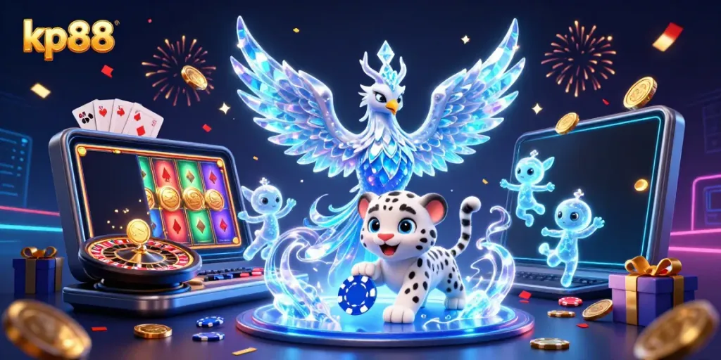 Experience thrilling gameplay with KP88's vibrant fantasy characters and dynamic casino elements.