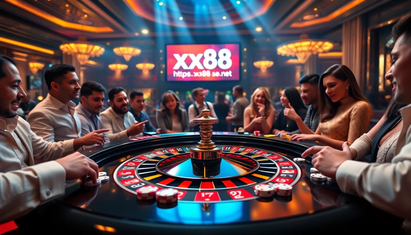 Experience thrilling gameplay at https://xx88.se.net/ with vibrant casino tables and eager players.