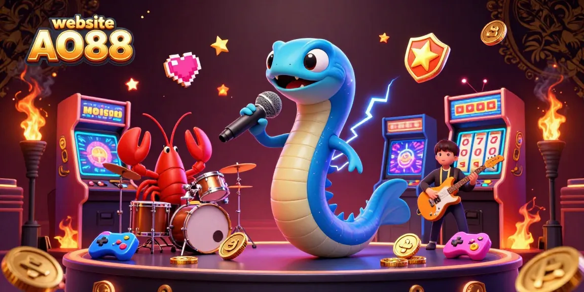 Experience excitement at the website AO88 with a vibrant underwater casino featuring a DJ eel and more.