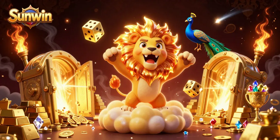 Experience the thrill of winning at Sunwin with vibrant casino elements and unique characters!