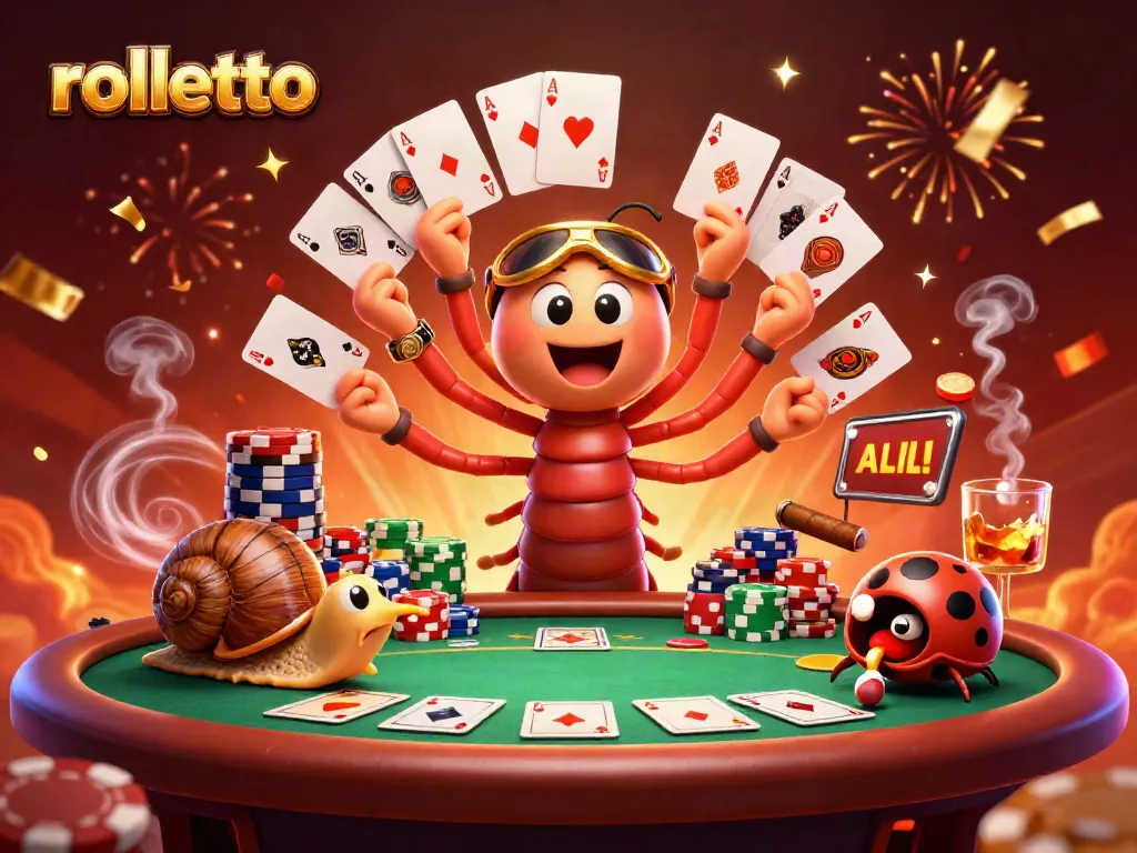 Engage with Rolletto at a vibrant casino scene filled with excitement and winning opportunities.