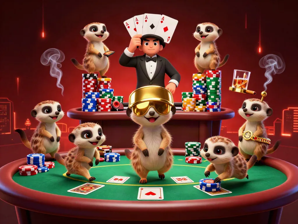 Experience the thrill of uy88 casino action with meerkats running an elaborate gaming operation!