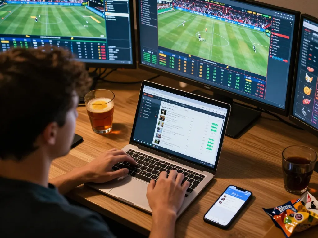 Engage in dynamic sports betting on KUWIN with real-time updates from multiple screens.