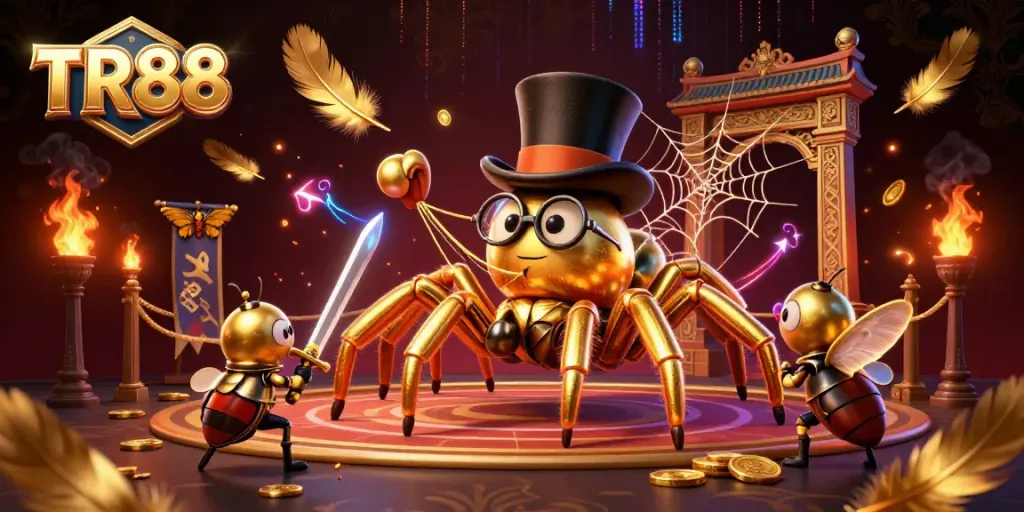Engage with TR88 through thrilling casino action captured in detailed 3D illustration.