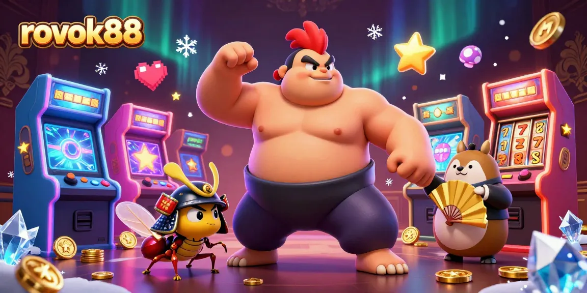 Experience thrilling gameplay with rokok88, featuring dynamic characters in a vibrant casino scene.