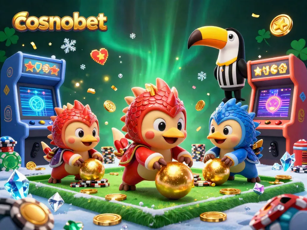 Cosmobet pangolin rivals bowling through poker chips, celebrating a vibrant casino atmosphere.