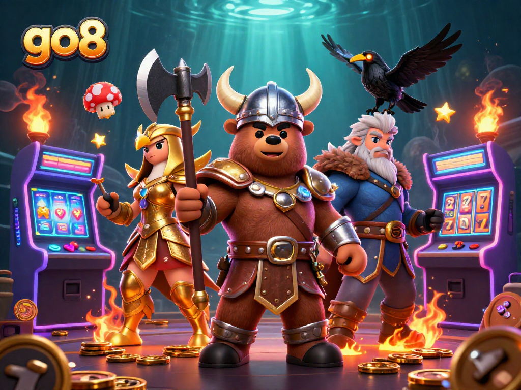 Experience thrilling gameplay at go8 with vibrant 3D characters and action-packed gaming elements.