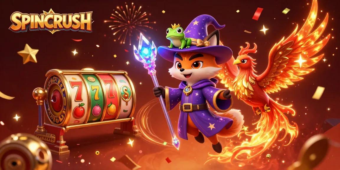 Experience the thrill of SPINCRUSH with a dynamic explosion of colors, reels, and rewards!