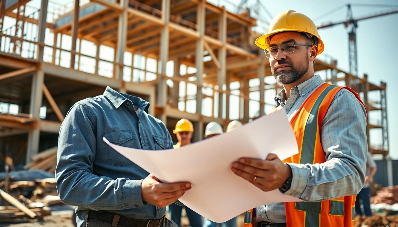 New Jersey General Contractor managing a construction team, showcasing teamwork and project leadership.