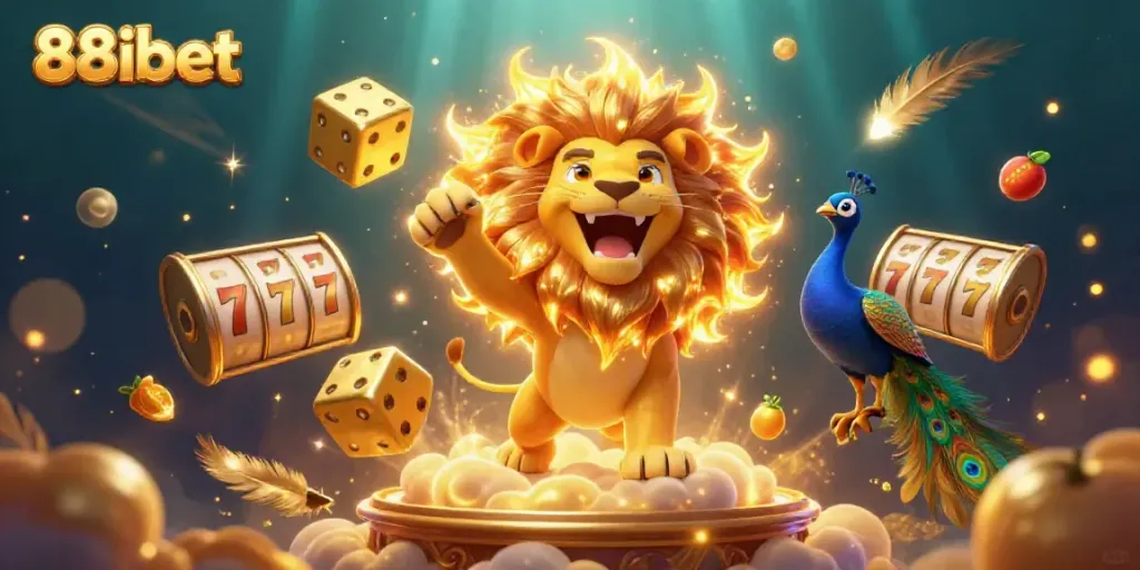 Experience thrilling jackpots at 88ibet with a vibrant gaming scene featuring characters and casino elements.