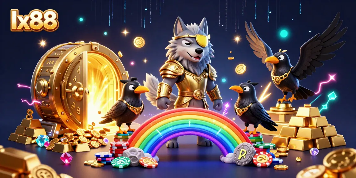 Experience thrilling gameplay at lx88 with vibrant Norse-inspired casino elements and treasures.