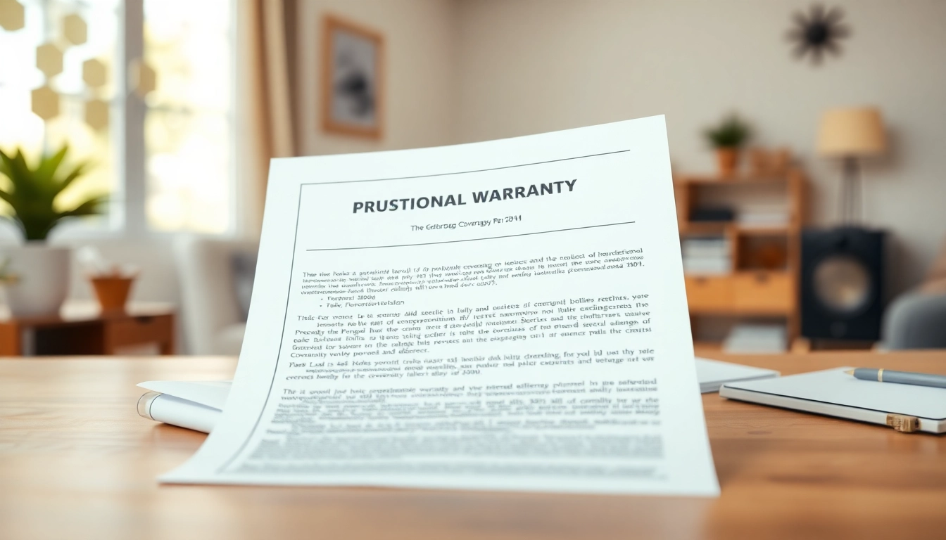Explore transparent warranty coverage terms on a wooden desk with a confident atmosphere.